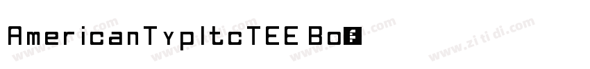 AmericanTypItcTEE Bo字体转换